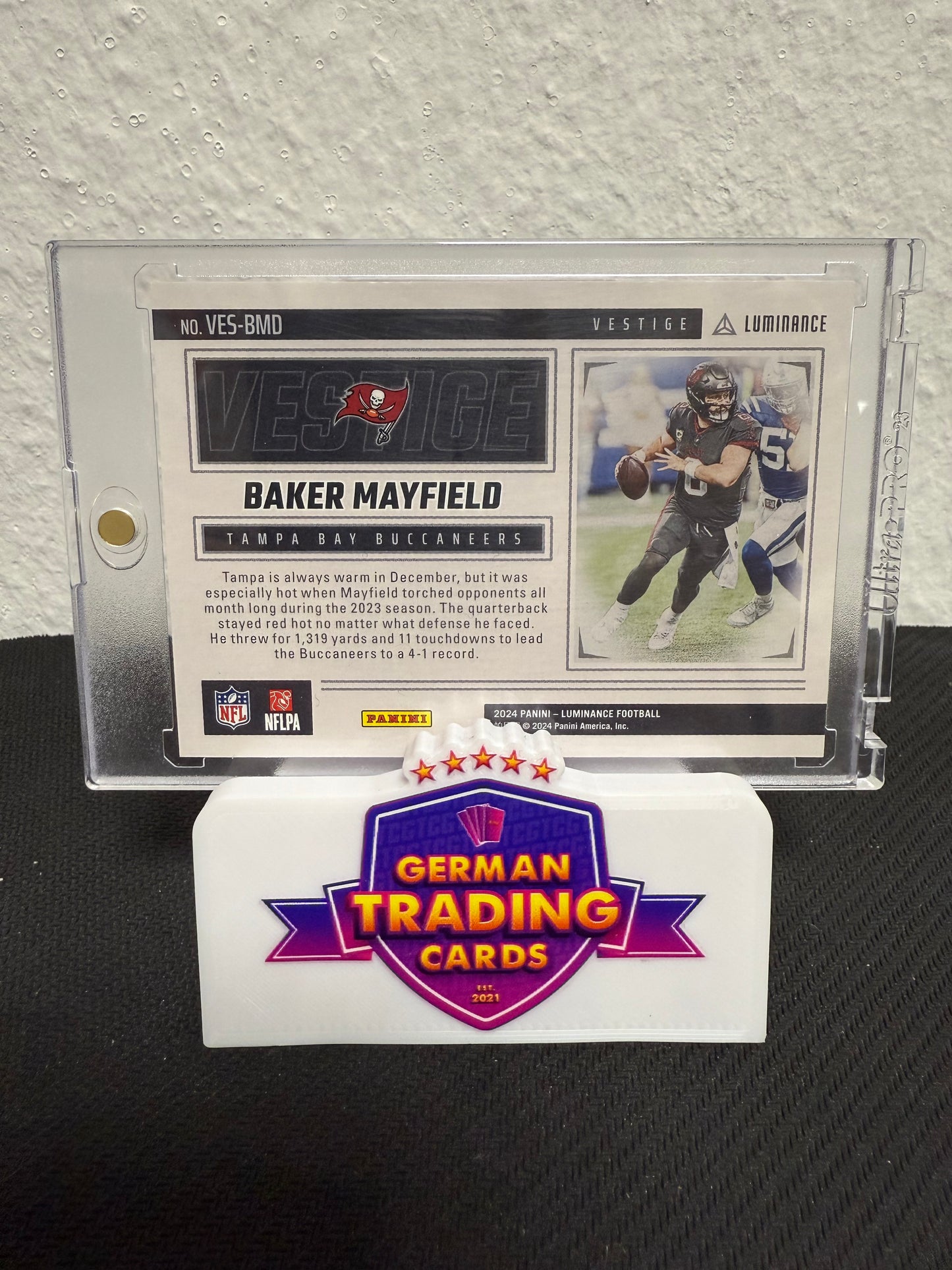 Baker Mayfield Vestige 07/50 - 2024 Panini Luminance Football