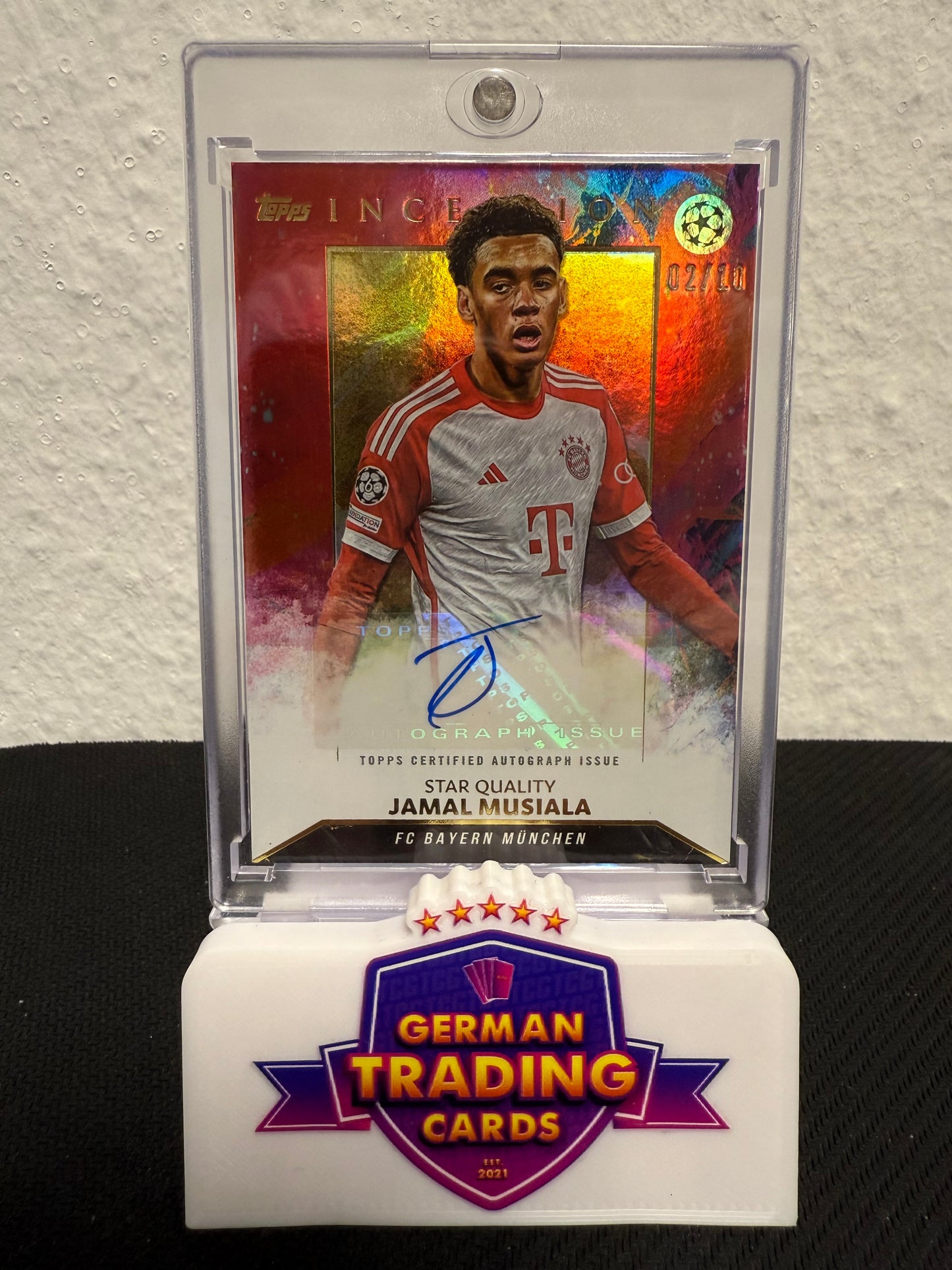 Jamal Musiala Star Quality Auto 02/10 - 2023-24 Topps Inception UCC