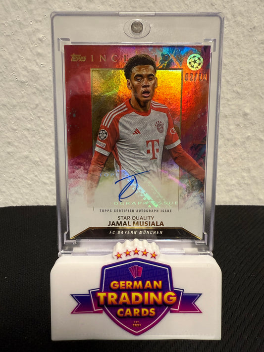 Jamal Musiala Star Quality Auto 02/10 - 2023-24 Topps Inception UCC