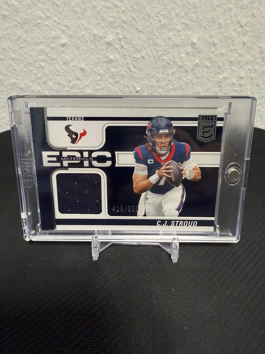 CJ Stroud Epic Materials 418/500 - 2024 Panini Donruss Elite Football