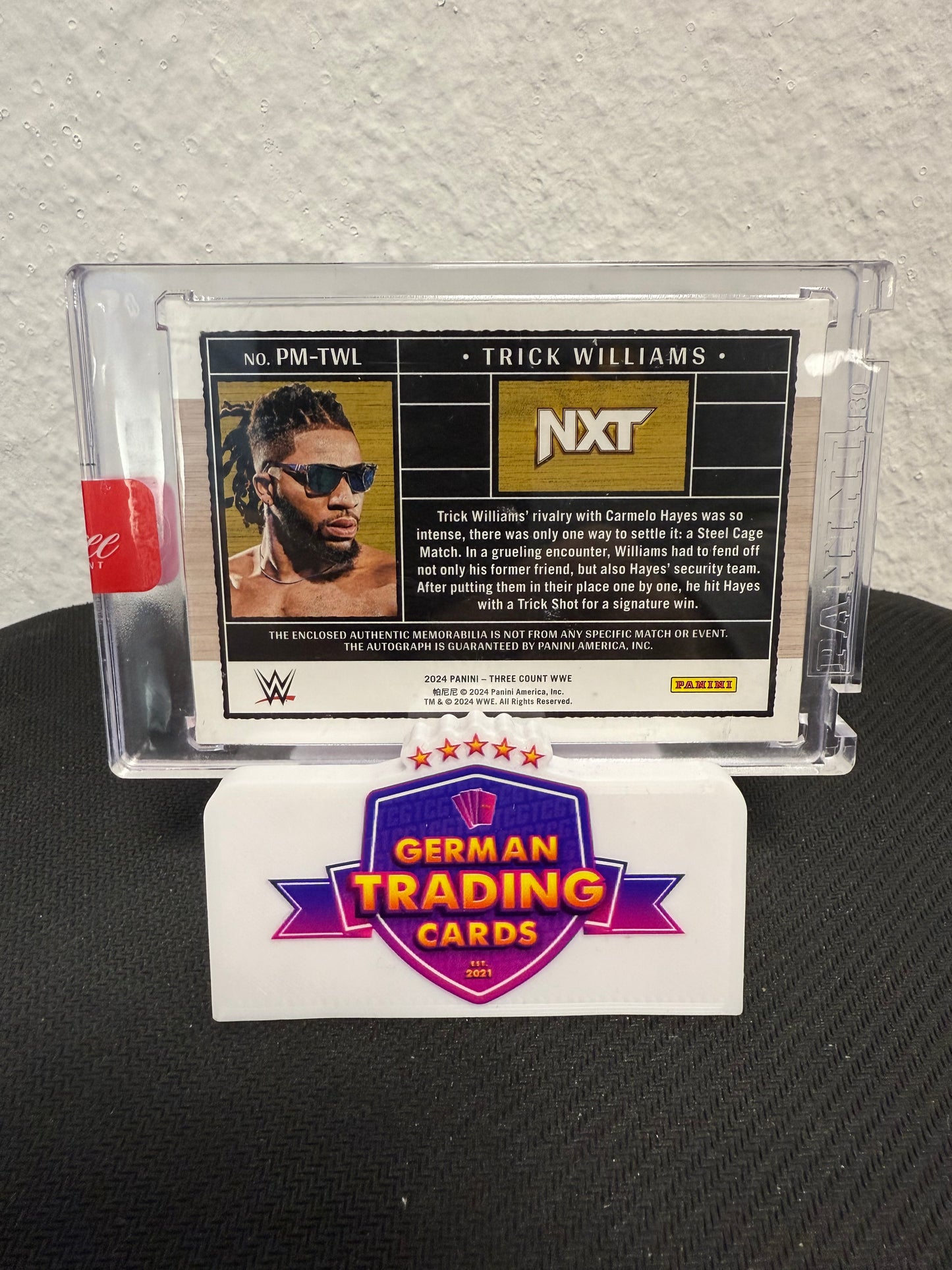 Trick Williams Jersey Auto 50/99 - 2024 Panini Three Count WWE