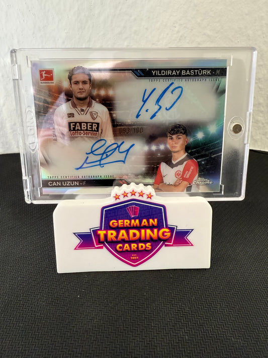 Yildiray Bastürk / Can Uzun Dual Auto 093/100 - 2024-25 Topps Chrome Bundesliga