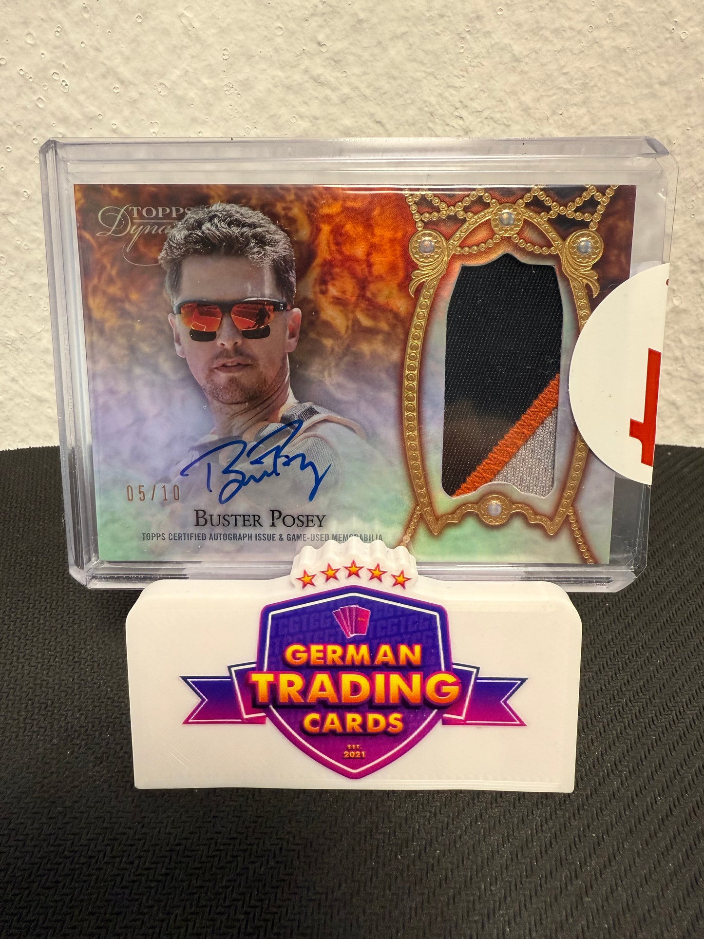 Buster Posey Game-Used Patch Auto 05/10 - 2022 Topps Dynasty Baseball