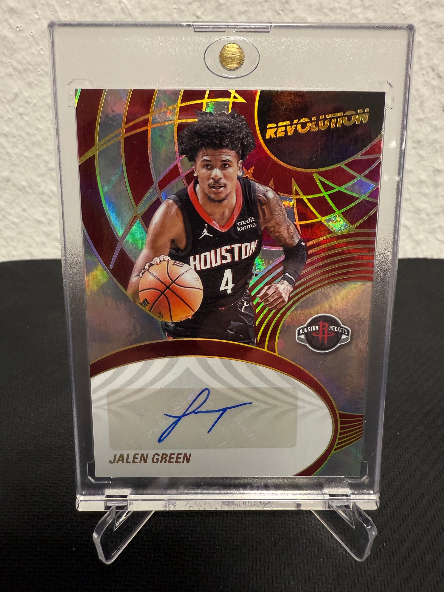 Jalen Green Auto 03/25 - 2024-25 Panini Revolution Basketball