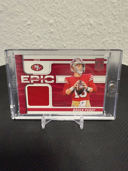 Brock Purdy Epic Materials 419/500 - 2024 Panini Donruss Elite Football