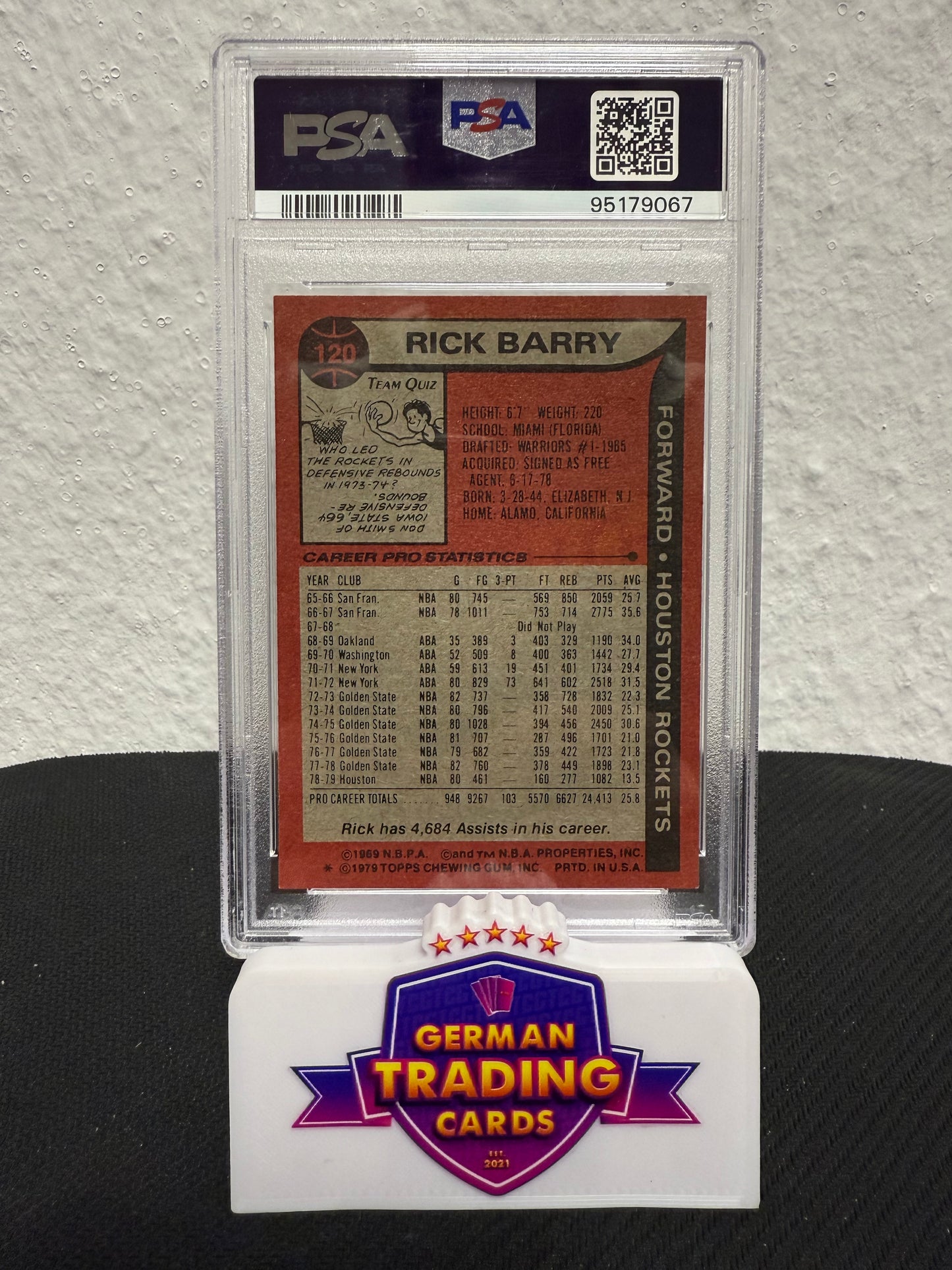 Rick Barry PSA 8 - 1979-80 Topps Basketball