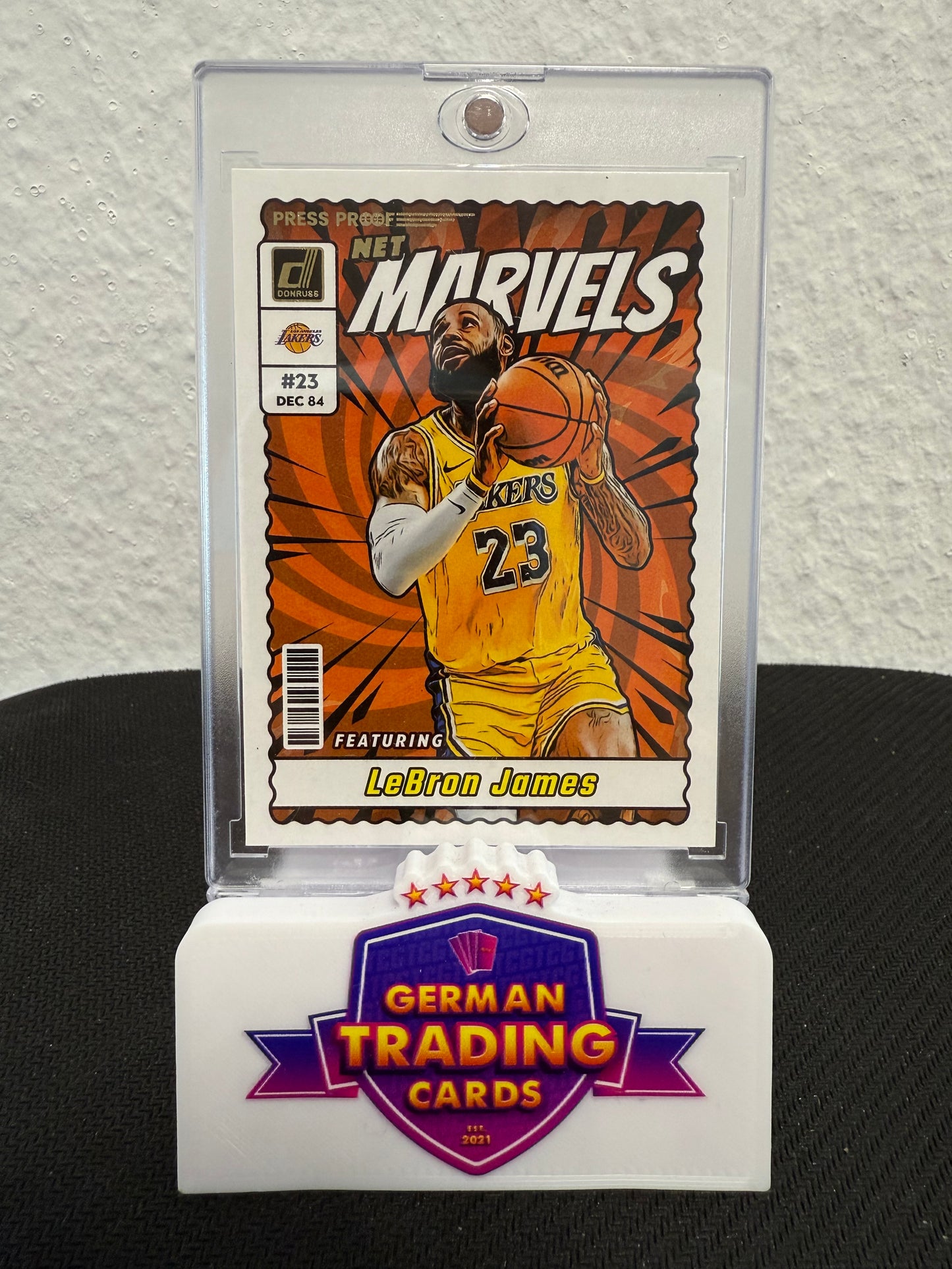 LeBron James Net Marvels Press Proof Gold - 2023-24 Panini Donruss Basketball