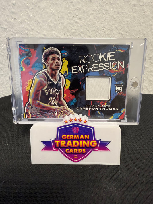 Cameron Thomas Rookie Expression Jersey - 2021-22 Panini Court Kings Basketball