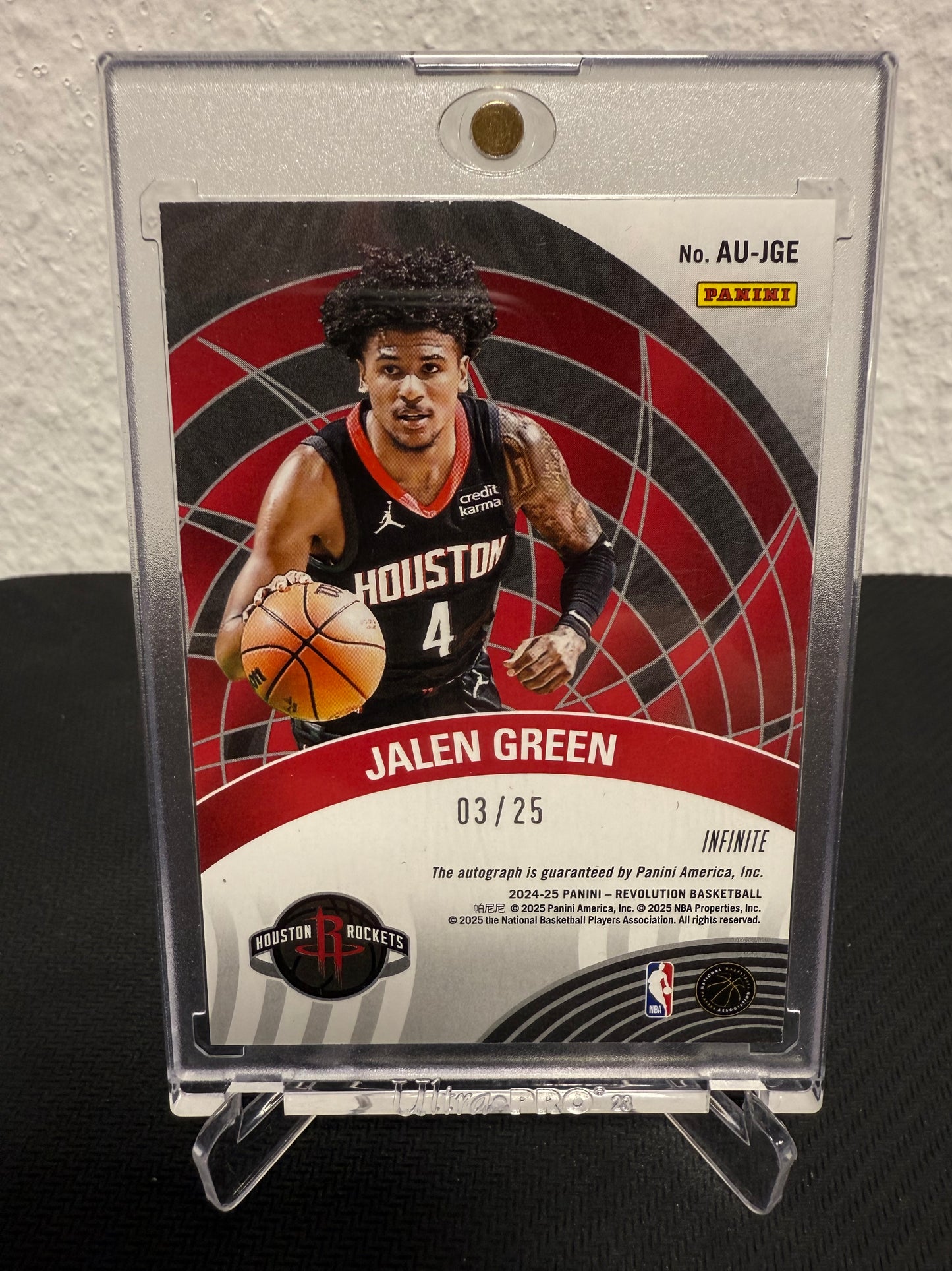 Jalen Green Auto 03/25 - 2024-25 Panini Revolution Basketball