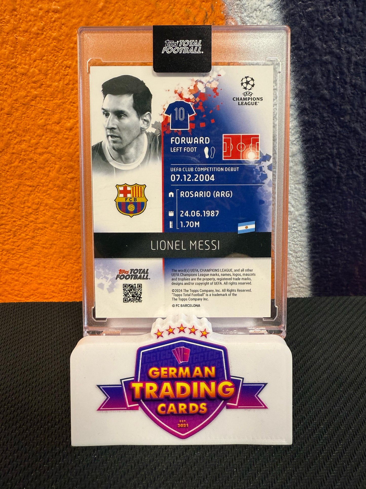 Lionel Messi Pro Pass 30/75 - Topps Total Football 2024