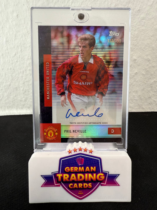 Phil Neville Auto 115/150 - 2025-26 Topps Manchester United Team Set