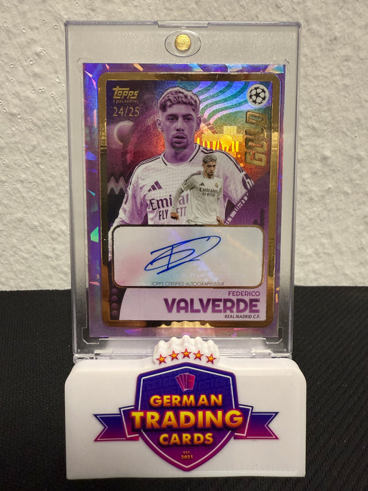 Federico Valverde Auto 24/25 - 2024-25 Topps Gold UCC