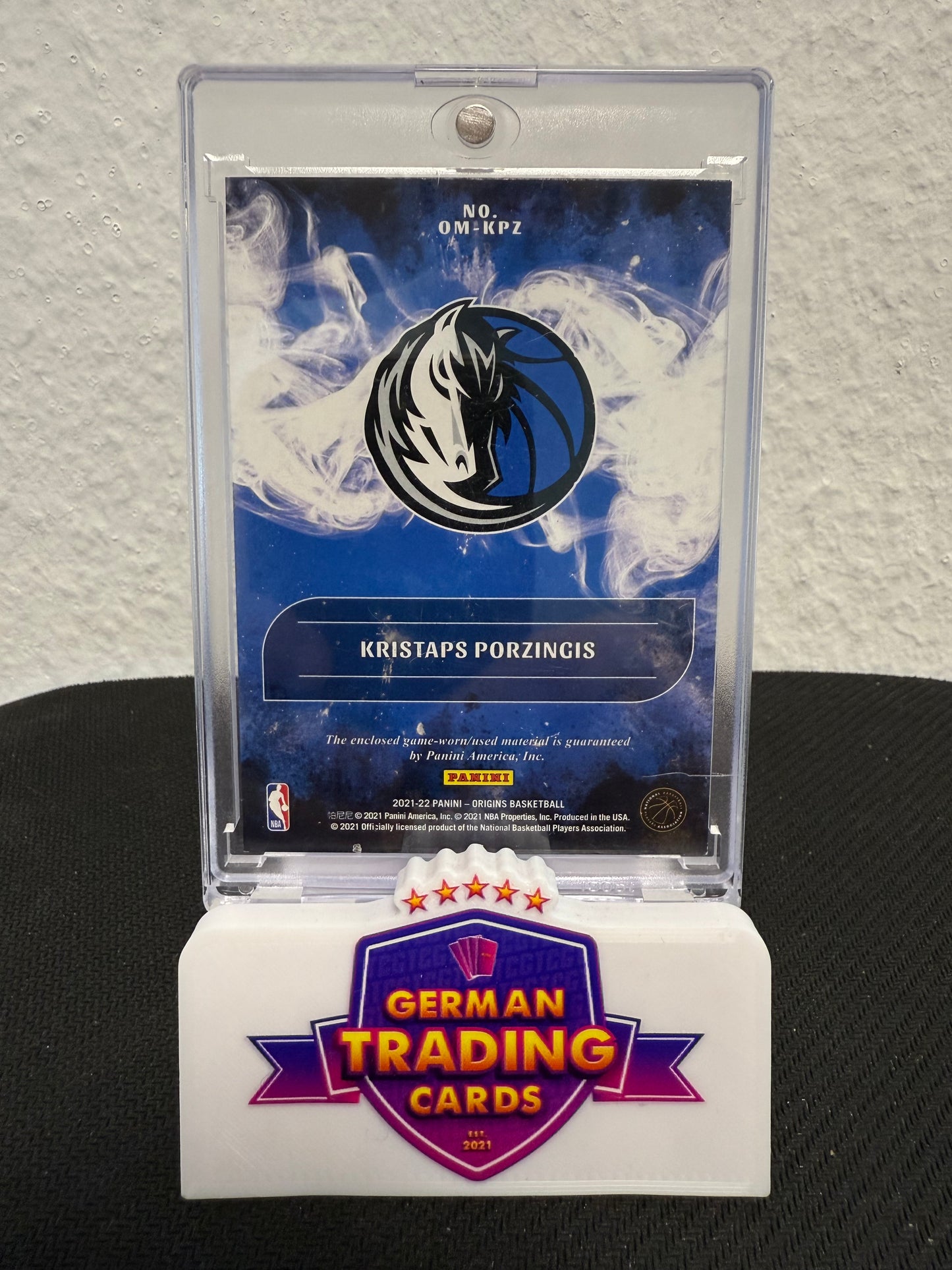 Kristaps Porzingis Game Worn Patch 25/25 - 2021-22 Panini Origins Basketball