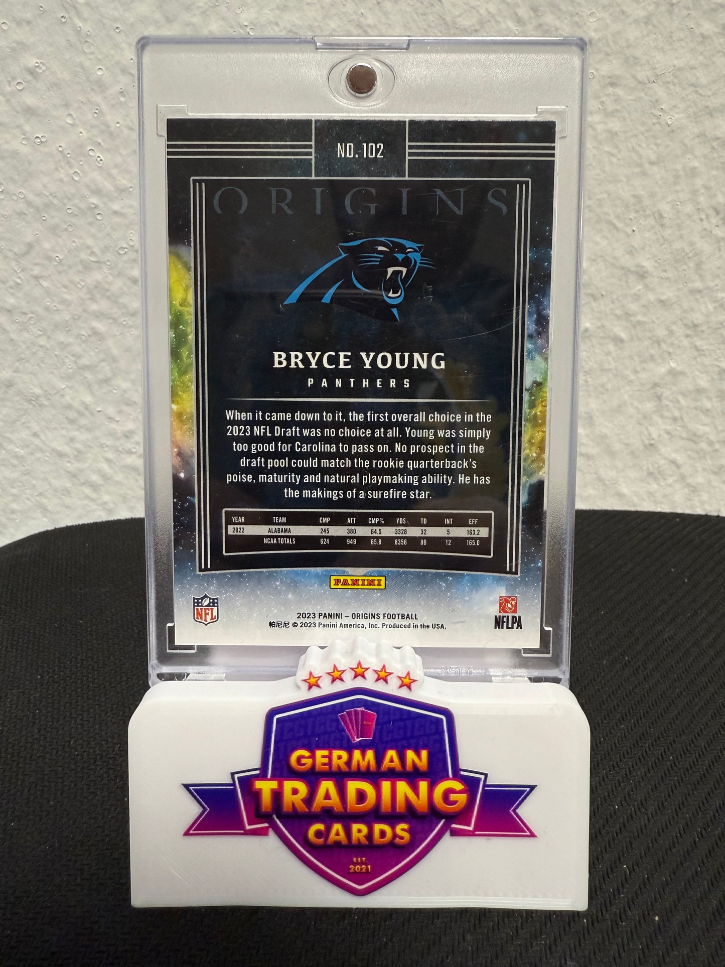 Bryce Young Rookie 140/299 - 2024 Panini Origins Football