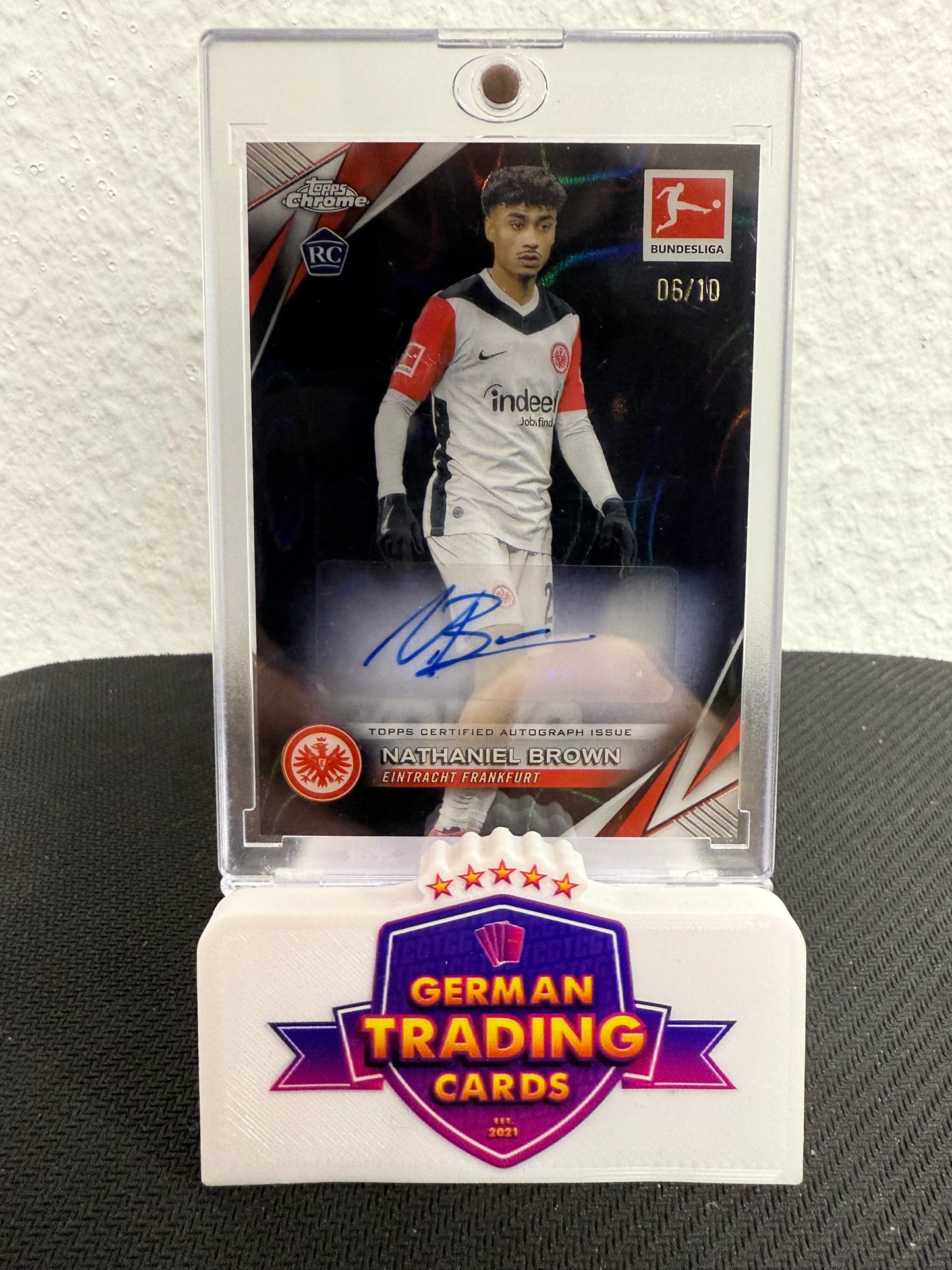Nathaniel Brown Rookie Auto 06/10 - 2024-25 Topps Bundesliga Chrome