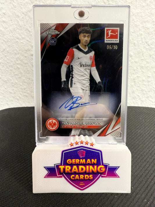Nathaniel Brown Rookie Auto 06/10 - 2024-25 Topps Bundesliga Chrome