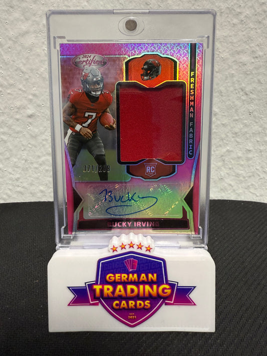 Bucky Irving Rookie Patch Auto 071/299 - 2024 Panini Certified Football