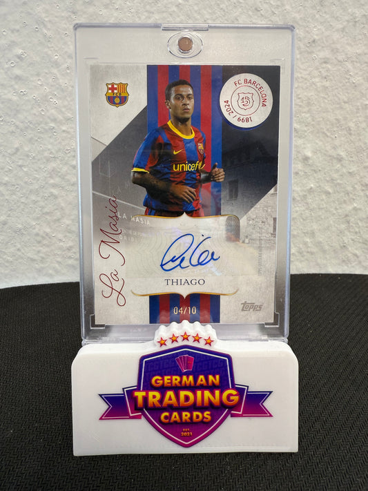 Thiago La Masia Auto 04/10 - 2024-25 Topps 125 Years Anniversary FC Barcelona