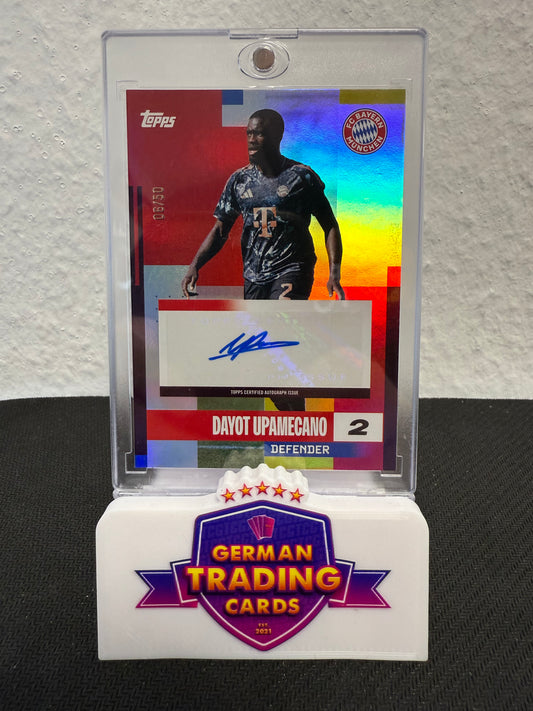 Dayot Upamecano Auto 06/50- 2024-25 Topps FC Bayern Team Set