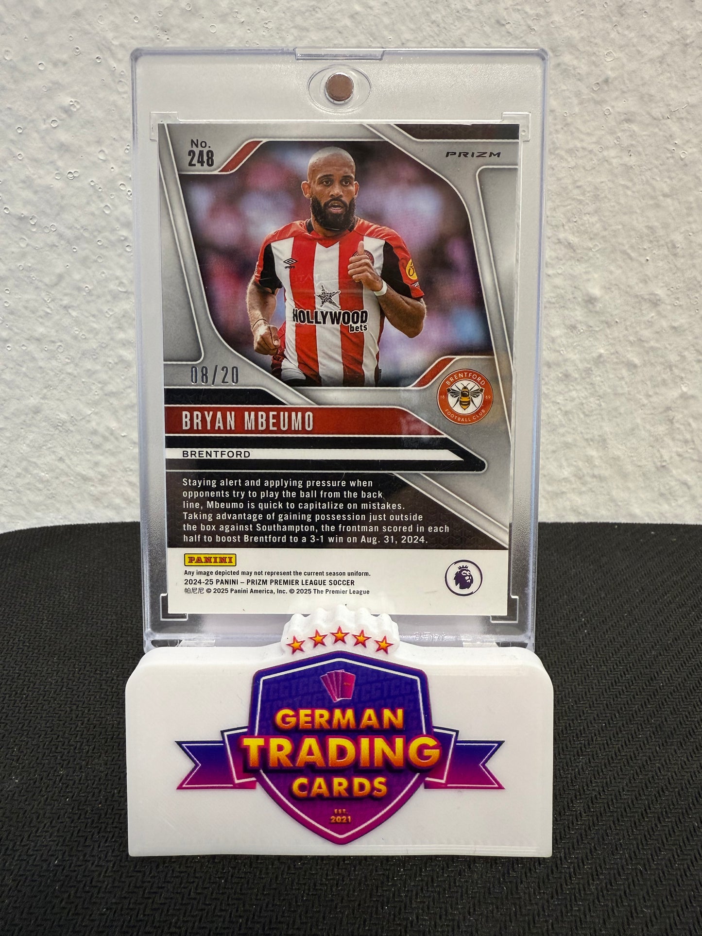 Bryan Mbeumo 08/20 Cherry Blossom - 2024-25 Panini Prizm Premier League