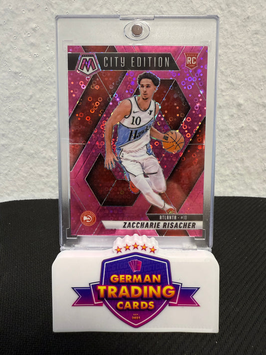 Zaccharie Risacher Rookie City Edition 09/20 - 2024-25 Mosaic Fast Break Basketball