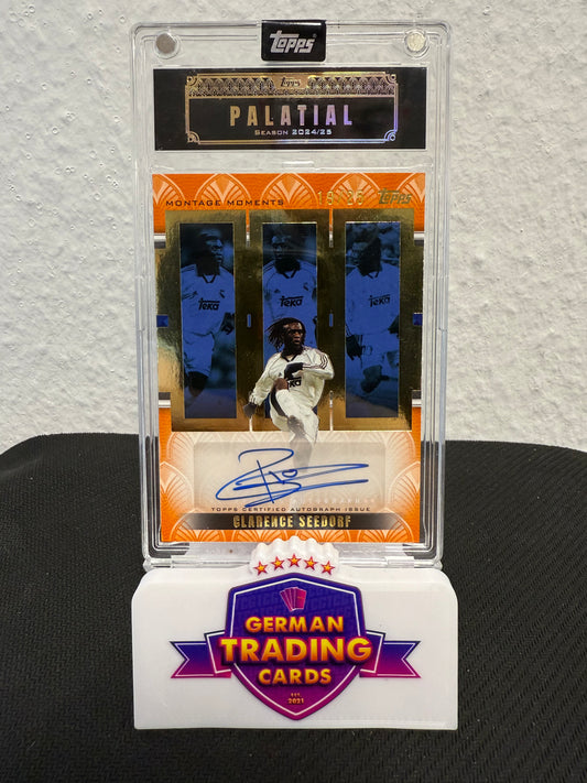 Clarence Seedorf Auto 19/25 - 2024-25 Topps Palatial Real Madrid