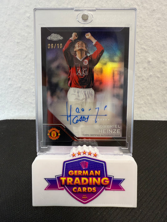 Gabriel Heinze Auto 09/10 - 2024-25 Topps Chrome Deluxe Editon Manchester United