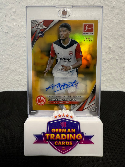 Aurele Amenda Rookie Auto 04/50 - 2024-25 Topps Bundesliga Chrome