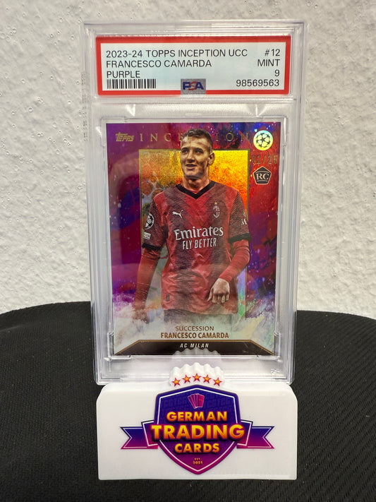 Francesco Camarda Rookie 02/25 PSA 9 - 2023-24 Topps Inception UCC