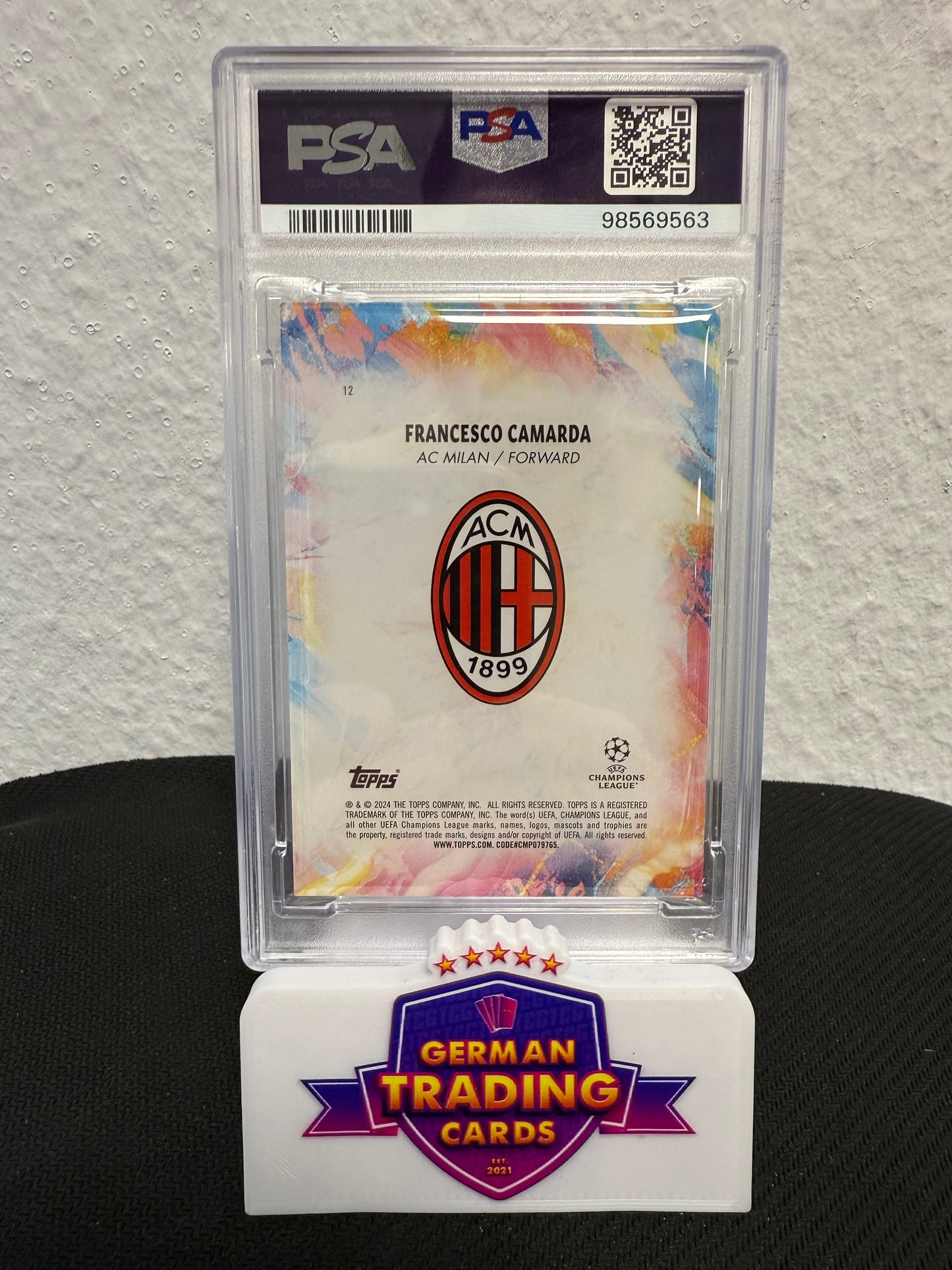 Francesco Camarda Rookie 02/25 PSA 9 - 2023-24 Topps Inception UCC
