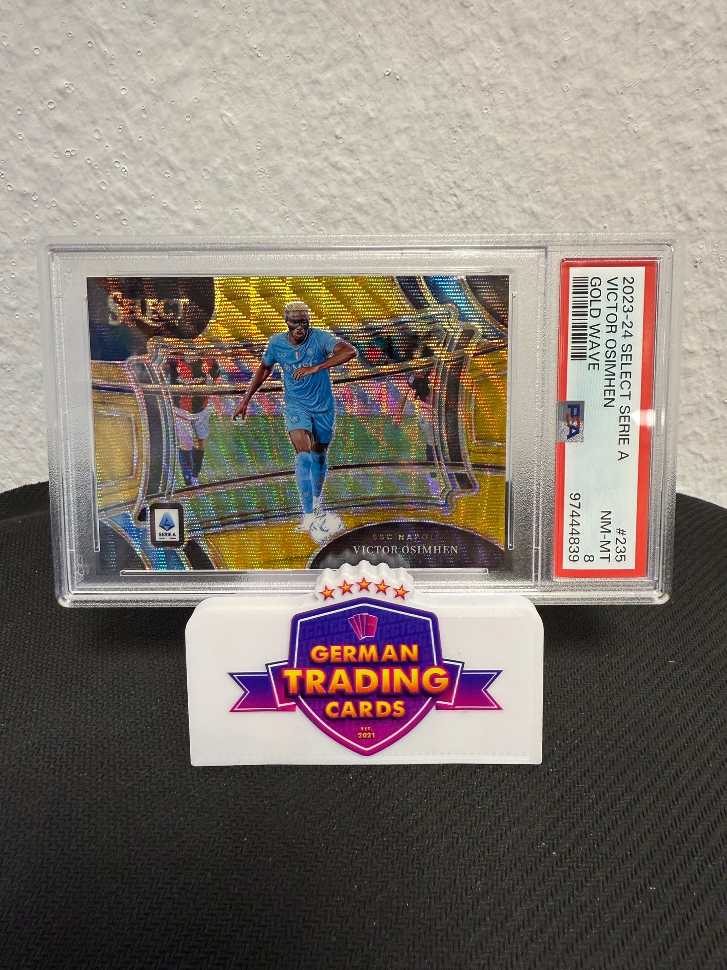 Victor Osimhen Field Level 08/10 PSA 9 - 2023-24 Panini Select Serie A