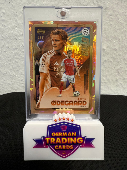Martin Odegaard 3/5 - 2024-25 Topps Gold UCC