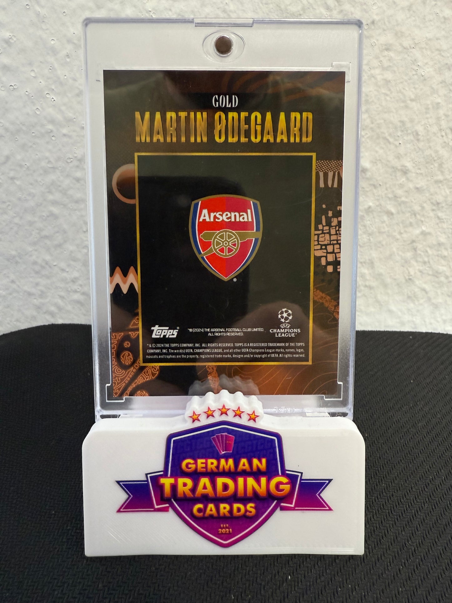 Martin Odegaard 3/5 - 2024-25 Topps Gold UCC