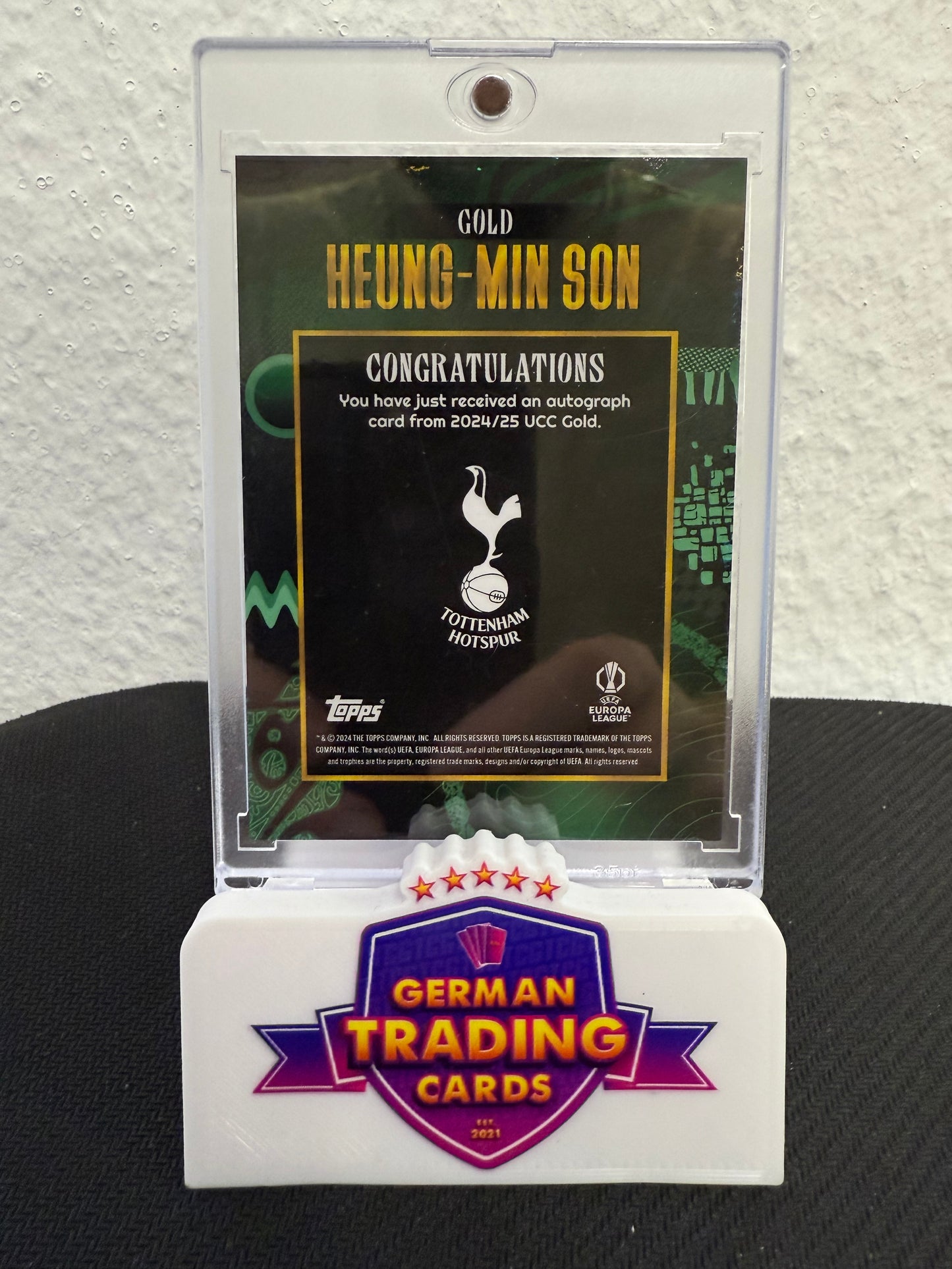Heung-Min Son Auto 59/99 - 2024-25 Topps Gold UCC