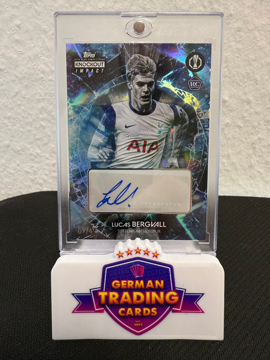 Lucas Bergvall Rookie Auto 07/49 - 2024-25 Topps UCC Knockout