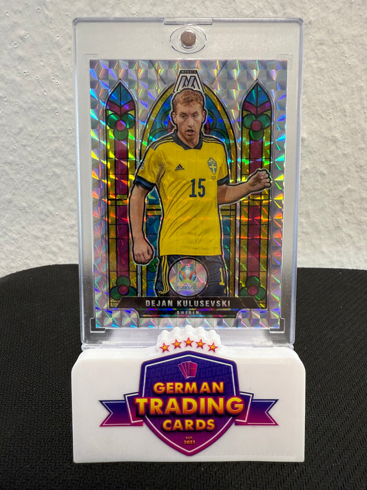 Dejan Kulusevski Stained Class Case Hit SSP - 2021 Panini Mosaic UEFA Euro Soccer