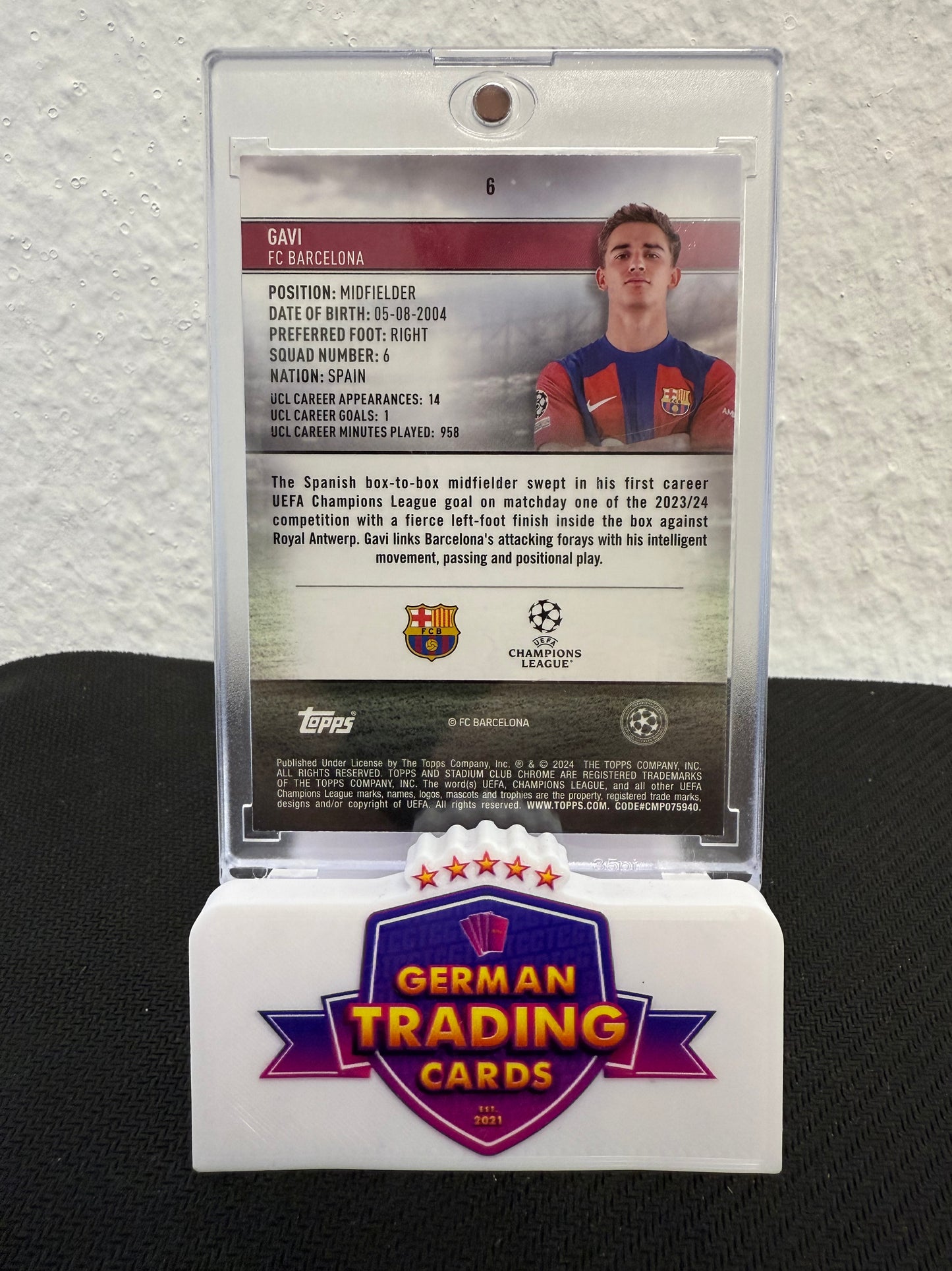 Gavi 02/15 - 2023-24 Topps Stadium Club Chrome UCC
