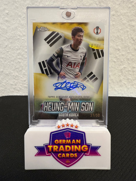 Heung-Min Son Global Attraction Auto 37/50 - 2024-25 Topps Chrome UCC