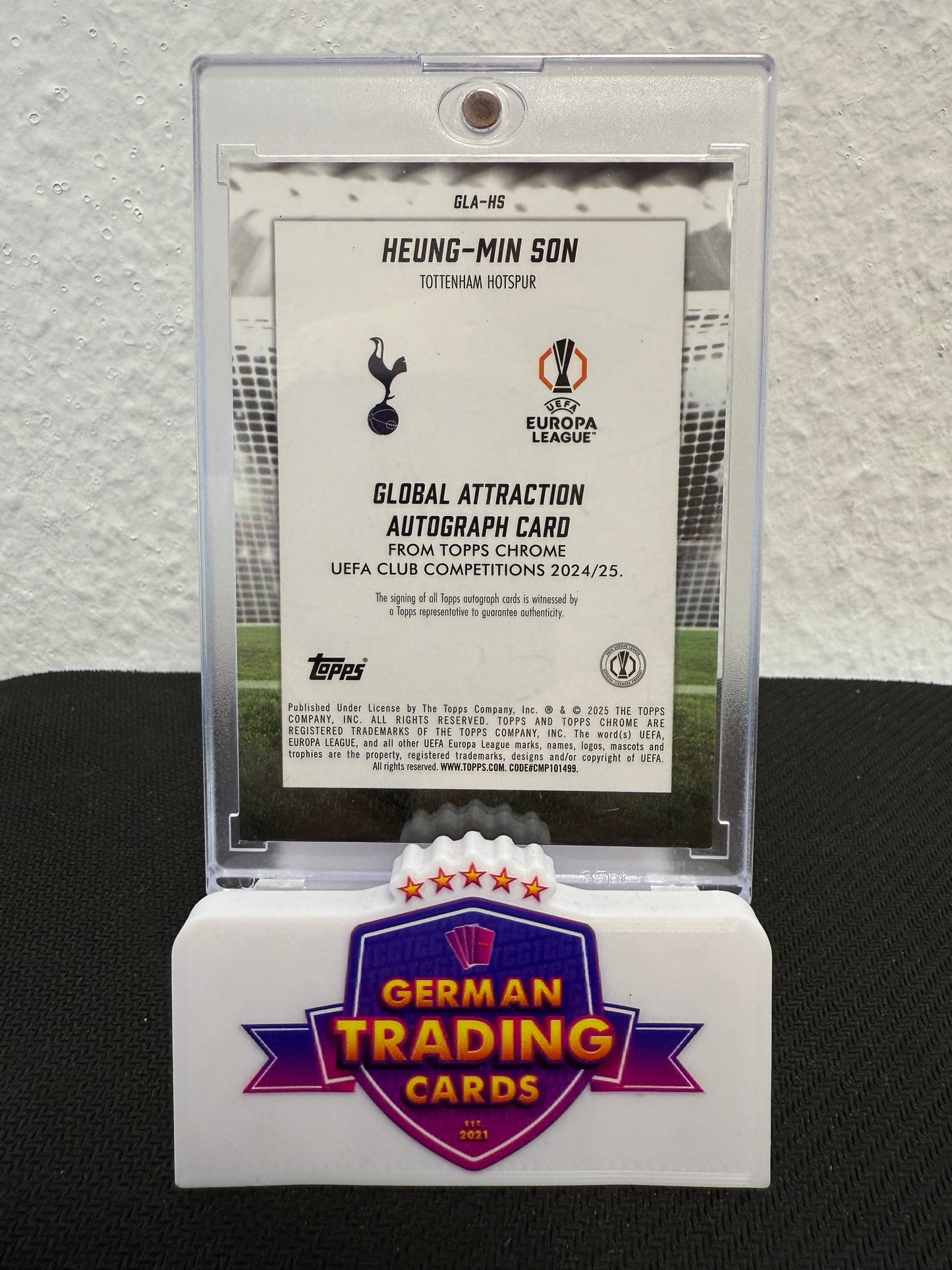 Heung-Min Son Global Attraction Auto 37/50 - 2024-25 Topps Chrome UCC