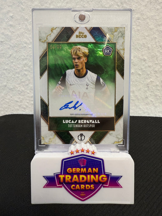 Lucas Bergvall Rookie Auto 04/99 - 2024-25 Topps Deco UCC