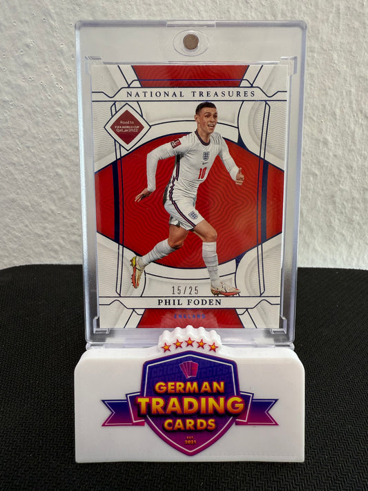 Phil Foden 15/25 - 2022 Panini National Treasures FIFA Road to World Cup