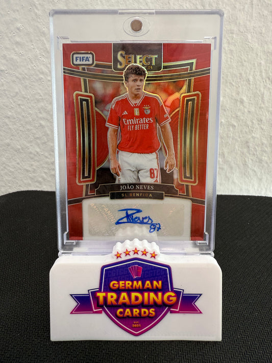 Joao Neves Red Auto - 2023-24 Panini Select FIFA Soccer