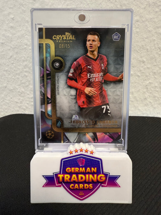 Francesco Camarda Rookie Diamond Relic 08/15 - 2023-24 Topps Crystal Premium UCL