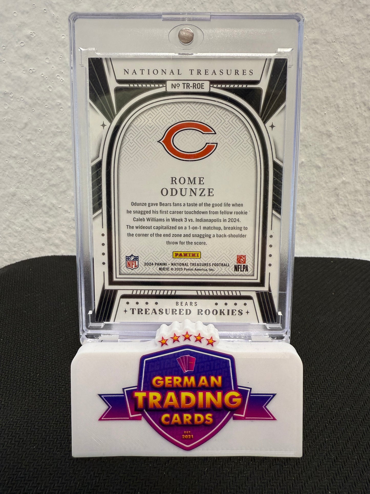 Rome Odunze Treasured Rookies 15/99 - 2024 Panini National Treasures Football