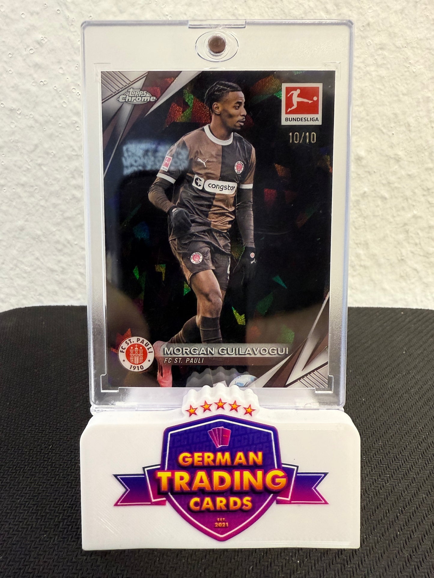 Morgan Guilavogui 10/10 - 2024-25 Topps Chrome Bundesliga Sapphire