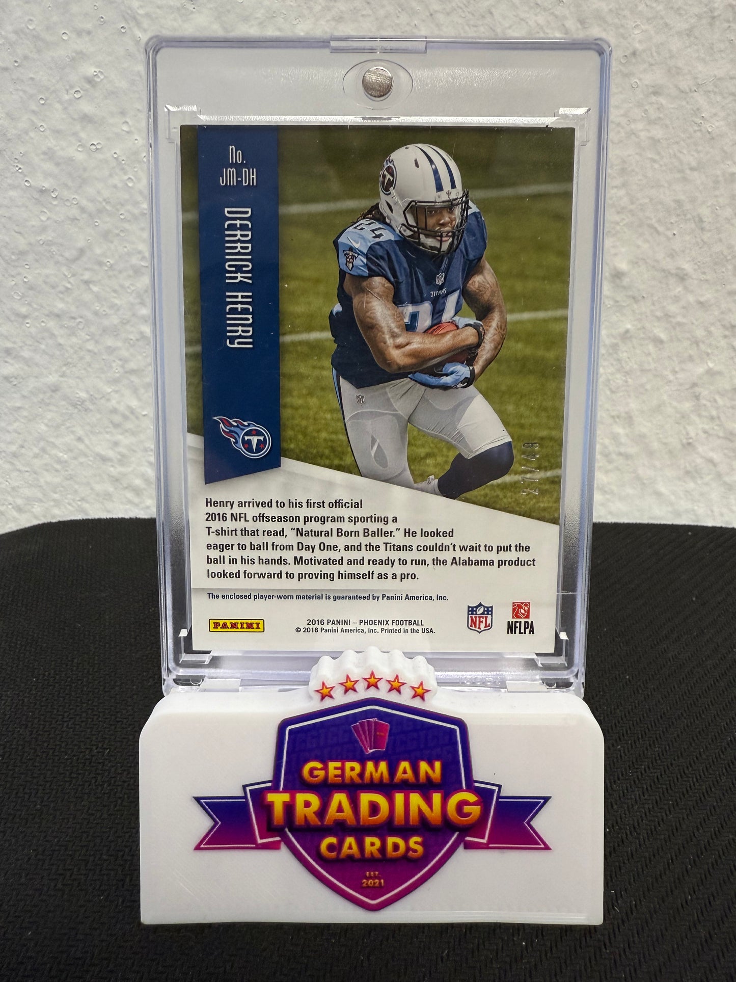 Derrick Henry Rookie Jersey 27/49 - 2016 Panini Phoenix Football