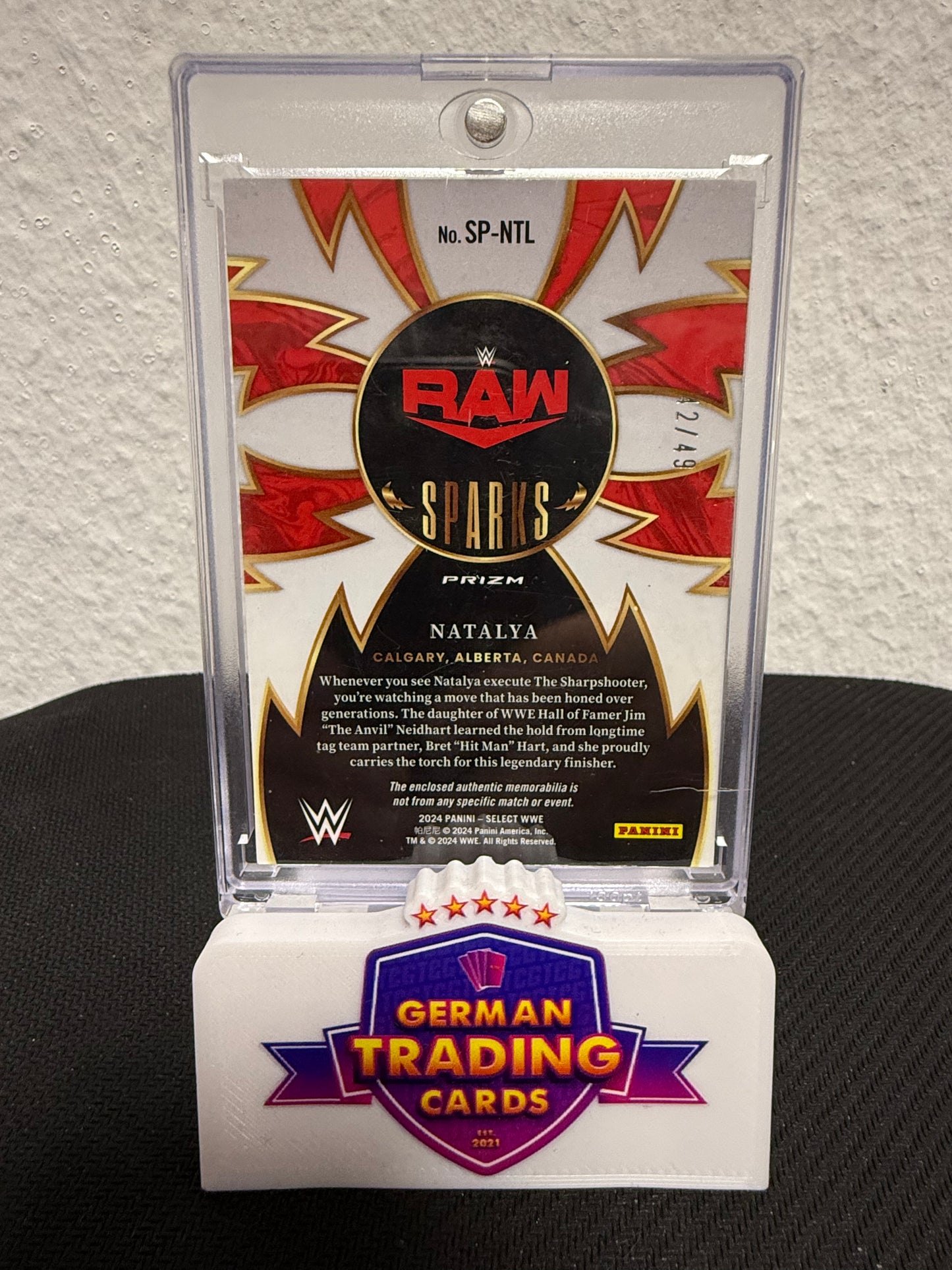 Natalya Sparks Relic 42/49 - 2024 Panini Select WWE