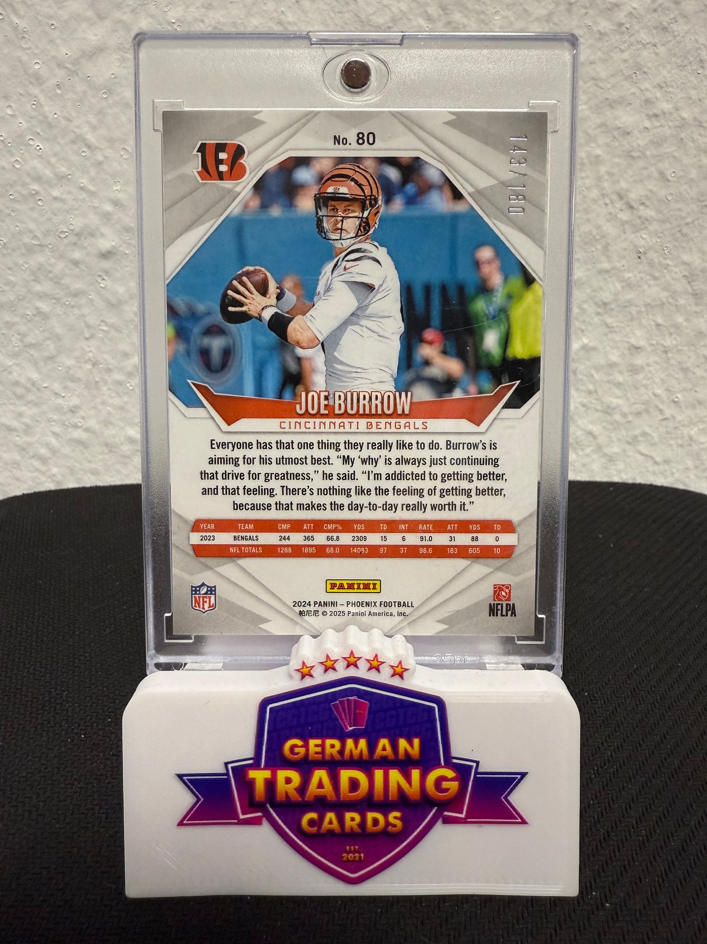 Joe Burrow 143/180 - 2024 Panini Phoenix Football
