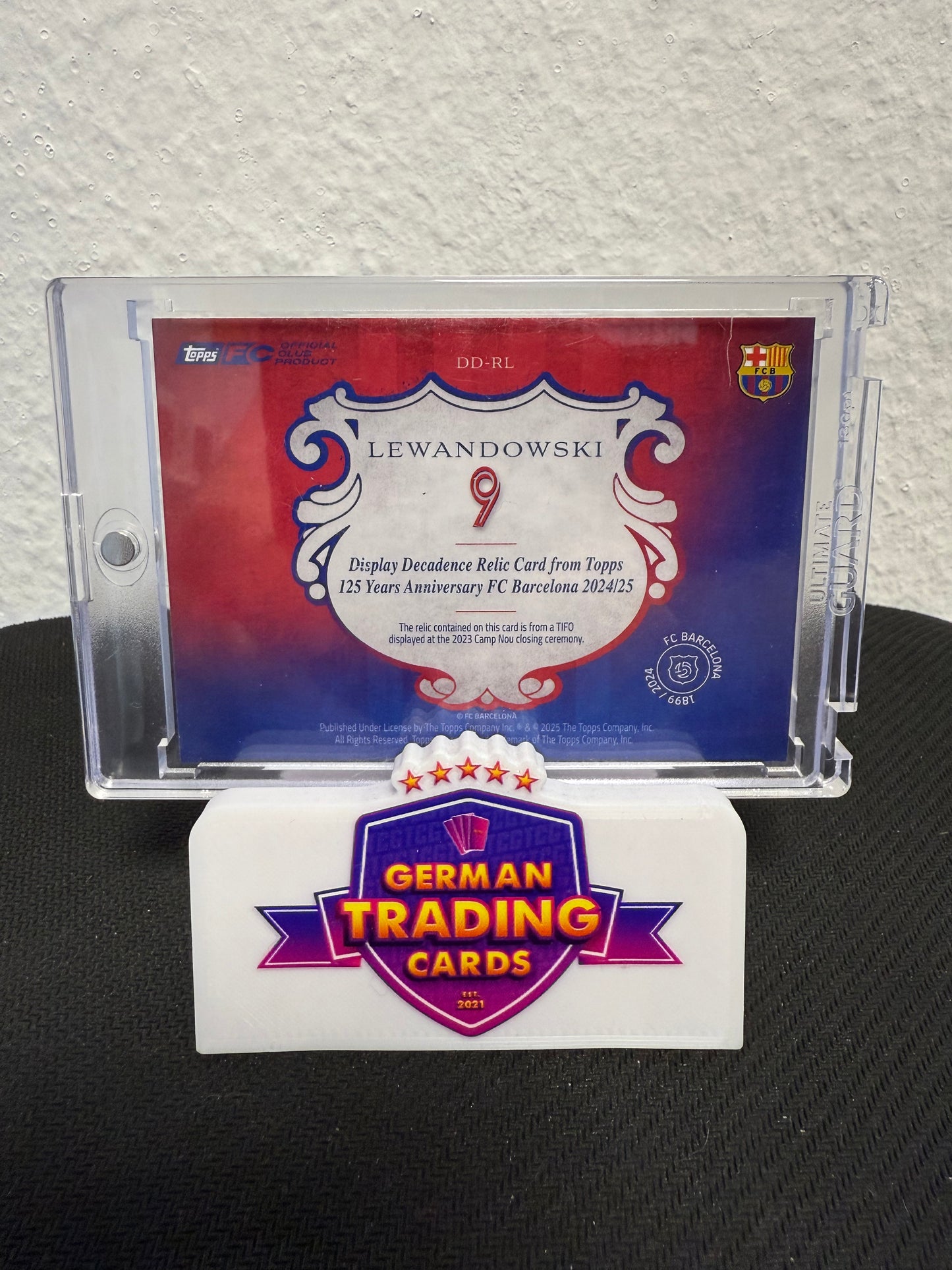 Robert Lewandowski Decadence Relic 4/5 - 2024-25 Topps 125 Years Anniversary FC Barcelona