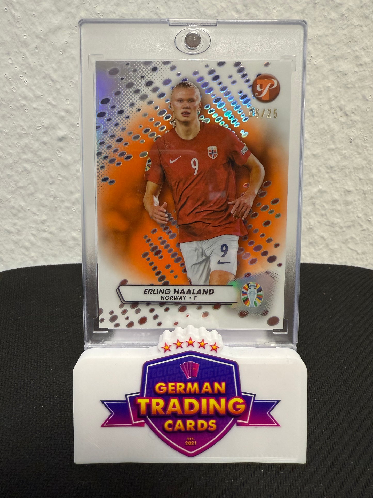 Erling Haaland 06/25 - 2023 Topps Pristine Road to UEFA Euro 2024